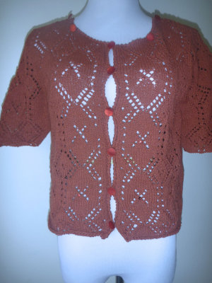 #89 Rust cotton summer sweater