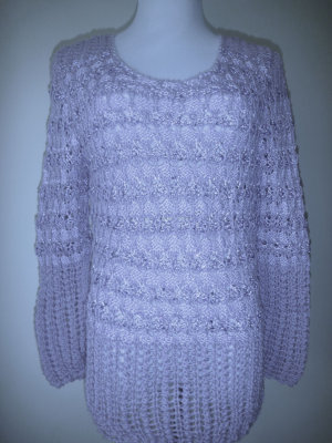 #97 lilac striped cotton/viscosa sweater