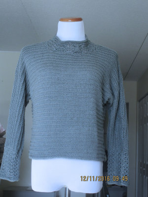 #282 Steel blue cotton-wool sweater