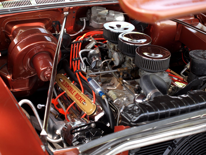 A Rare J-2 Motor...This One Is Installed In A 57 Olds.