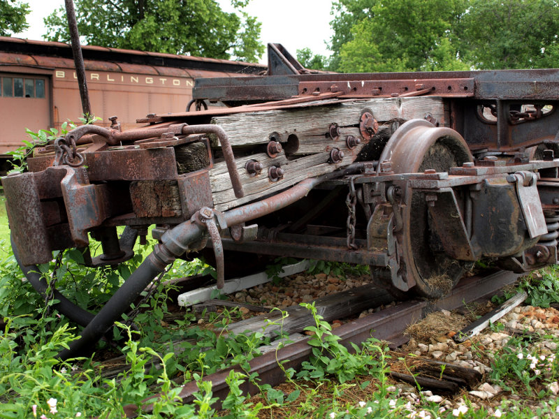 The Remains Of A Narrow Gauge Flatcar Probably Built In The 19-Teens...Check Out The Brakes