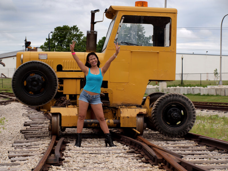 Eve Likes This Unit...She Can Drive On Roads, RailRoad Tracks Or Maybe Even Off Road..!!