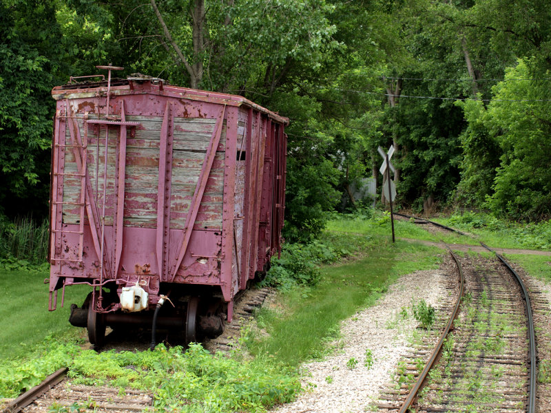 A Old Box Car We Passed By On The Train Ride...