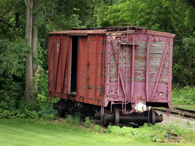 A Old Box Car We Passed By On The Train Ride...