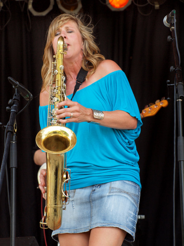 One Last Shot Of Michelle, On The Sax This Time.