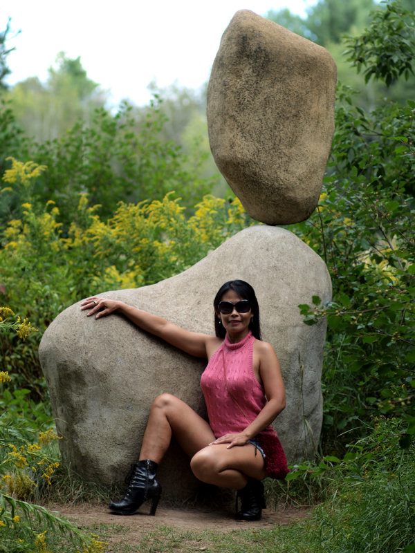She Got That Rock To Balance Perfectly....