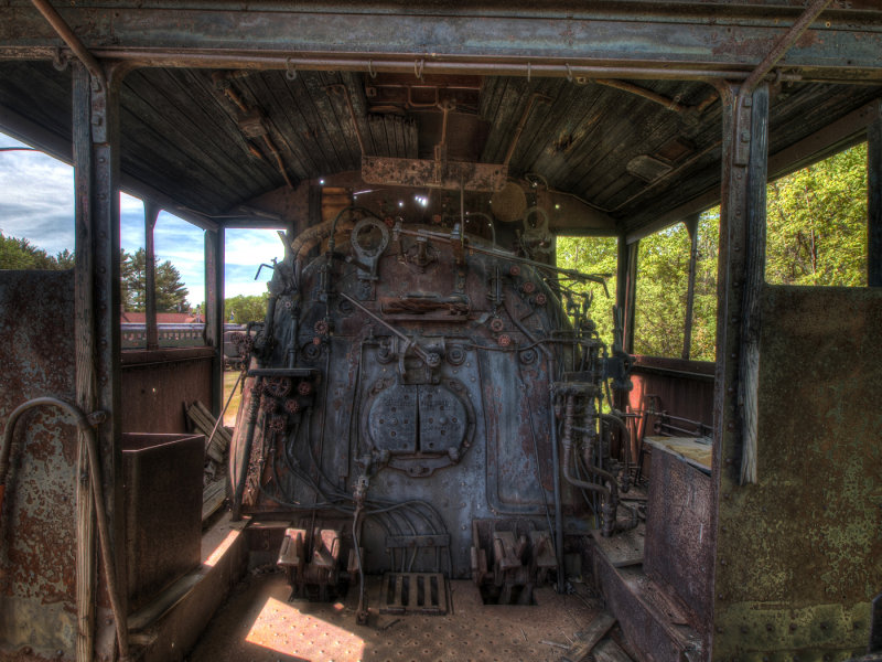 HDR Image Of Cab Of Engine 401