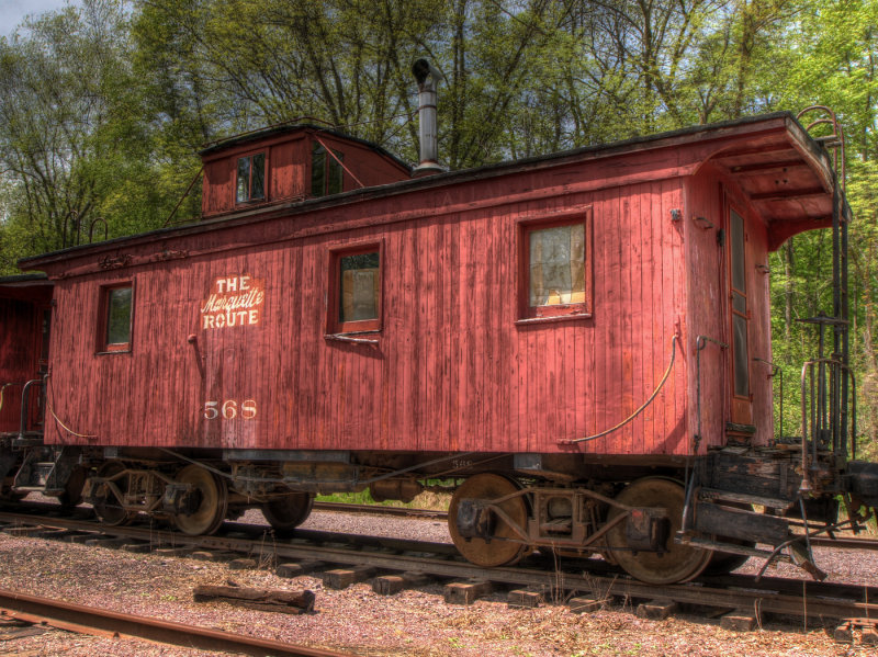 Duluth South Shore & Atlantic Caboose...Built 1911...At Mid-Continent Railway Museum, North Freedon, WI.