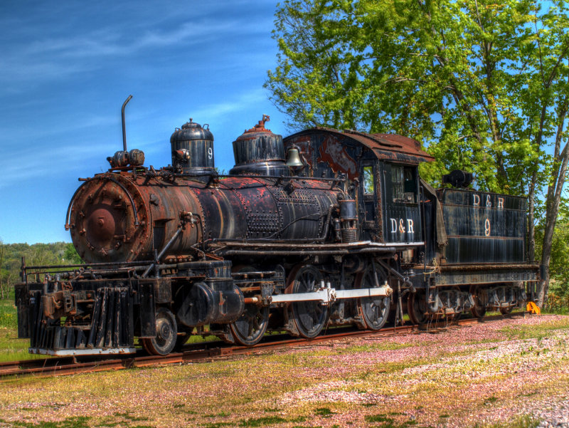 Engine #9...Built 1884 in HDR