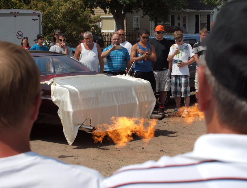 I Was Late Getting To The Flame Thrower Competition, But I Did Get A Couple Shots...