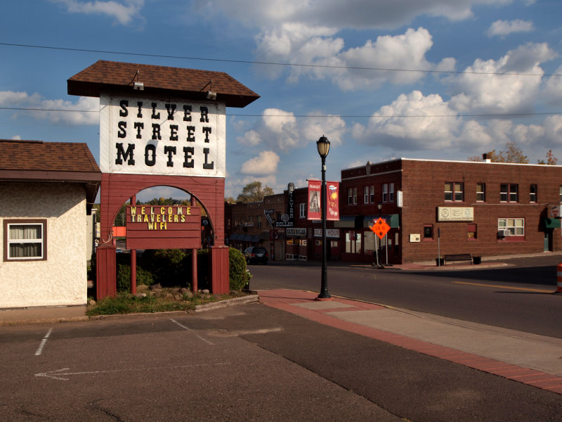 Our Motel And The Lower Block Across Hwy 2