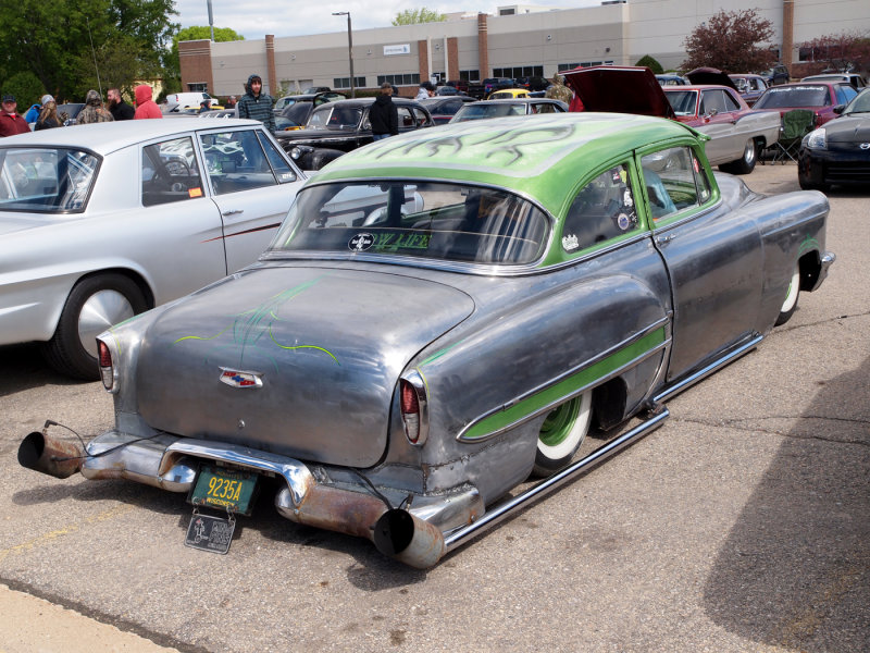 A 53 Chevy With 54 Taillights...And Flame Thrower Exhaust...