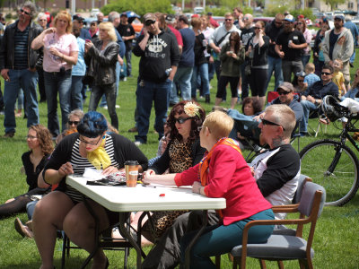 The Judges And Some Of The Crowd.