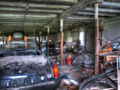 High Dynamic Range Image Of The Barn...5 Exposures 2 EV Apart.