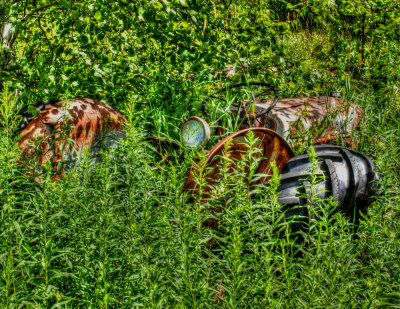 Another Abandoned Tractor Near The 55 Buick Mudder Shoot