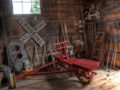 Bancroft Depot...Notice The One Man Hand Car.