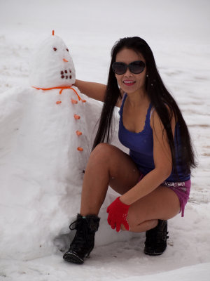She Does Make A Pretty Good Snowman Though....