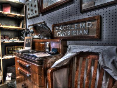 Doctors Office Display...1897 Clark County Jail, Neillsville, WI