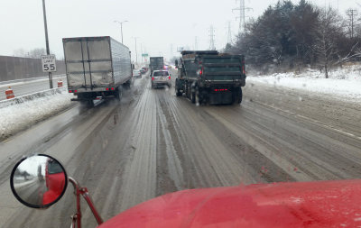 Slippery Roads And An Accident...I-894 In Milwaukee