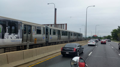 Metro-Rail On I-90, Chicago