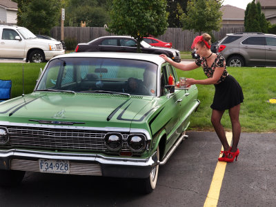 Car Hop..??  Model..??   Nice 63 With Side Pipes At Any Rate...