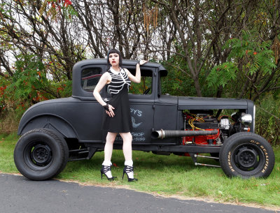 Here's KATastrophe With A Cool Old Ride...