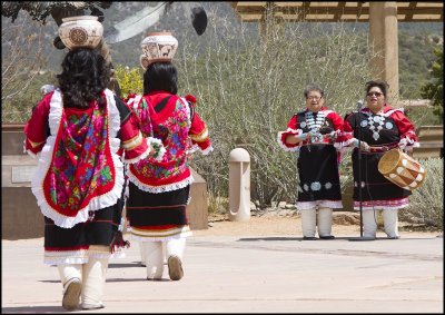 Zuni Olla Maidens On Museum Hill, Santa Fe, NM