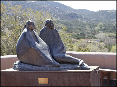 Allan Houser Bronze at the Indian Museum in Santa Fe