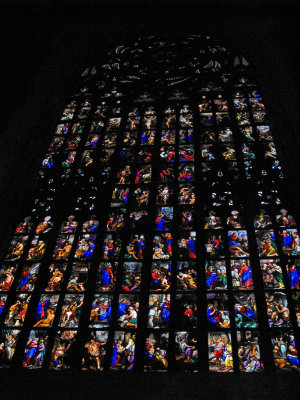 Stained glass, 19th Century, behind altar .. 3773