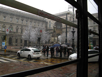 From the tram at the Piazza della Scala .. 4303