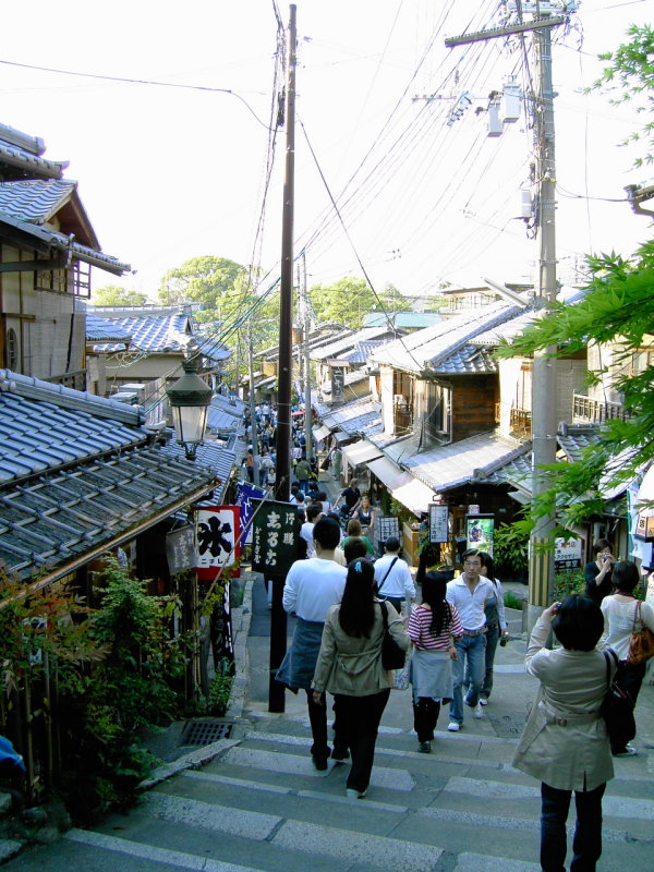 walking towards kiyomizu