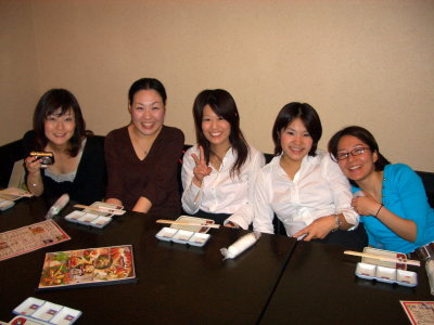 some Japanese staff at my welcome party