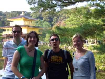 Dan, Amy, Owen, and I at kinkaku-ji