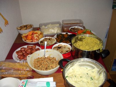 the feast: pretty good for not having an oven