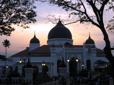 sunset at one of the many mosques