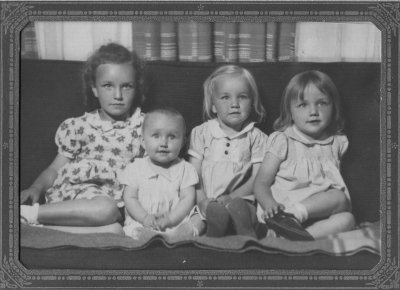 Carol, Judy, Kathy, and Peggy - 1945