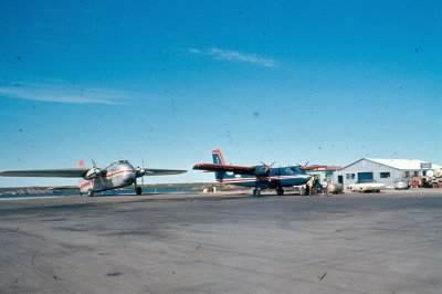 Yellowknife airport - no hangar, 1967