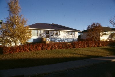 We bought our first house - 5424 Thorndale Rd. N.W.  Calgary
