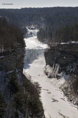 View of the Nearly Frozen Gorge