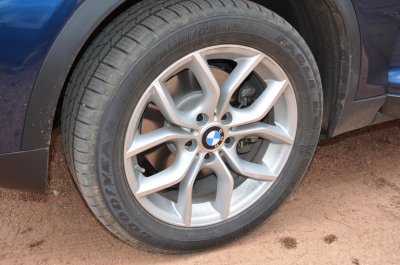 Close-up of wheel & tire - 245-50R18