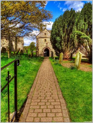 Entrance Path  to St Agatha's Church