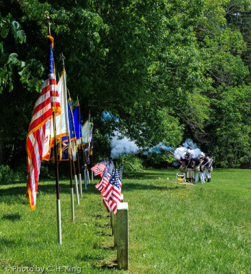 Firing over the Graves - Memorial Day 2014