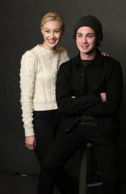  Sarah Gadon and Logan Lerman