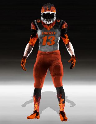Liberty Flames Alternate Uniform
