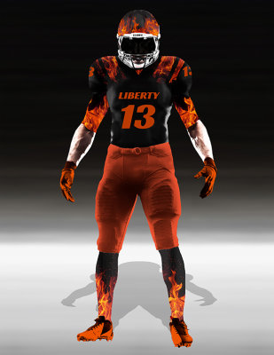 Liberty Flames Home Uniform