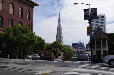 Transamercia Pyramid and cable car