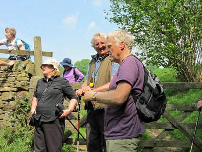 a wait while we all cleared the stile