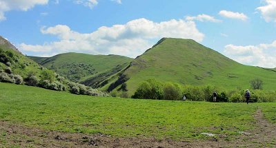 heading across to dovedale