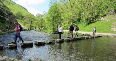 stepping stones, dovedale