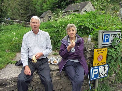 picnic near milldale bridge - mike & audrey